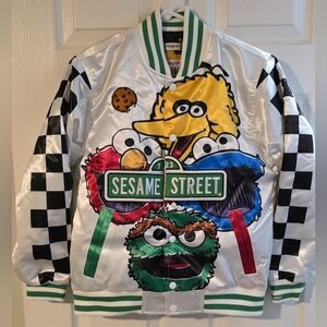 YOUTH MEDIUM SESAME STREET SATIN JACKET